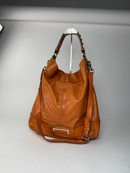 Sac vintage en cuir Givenchy à 2 voies Orange