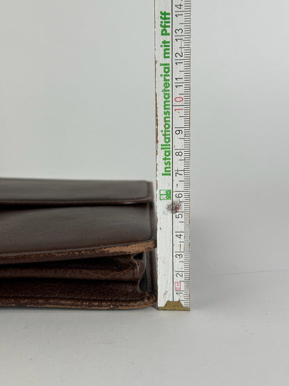 Pochette Balenciaga vintage en cuir marron