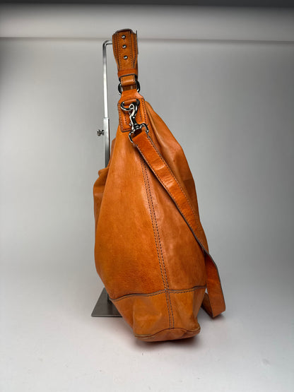 Sac vintage en cuir Givenchy à 2 voies Orange