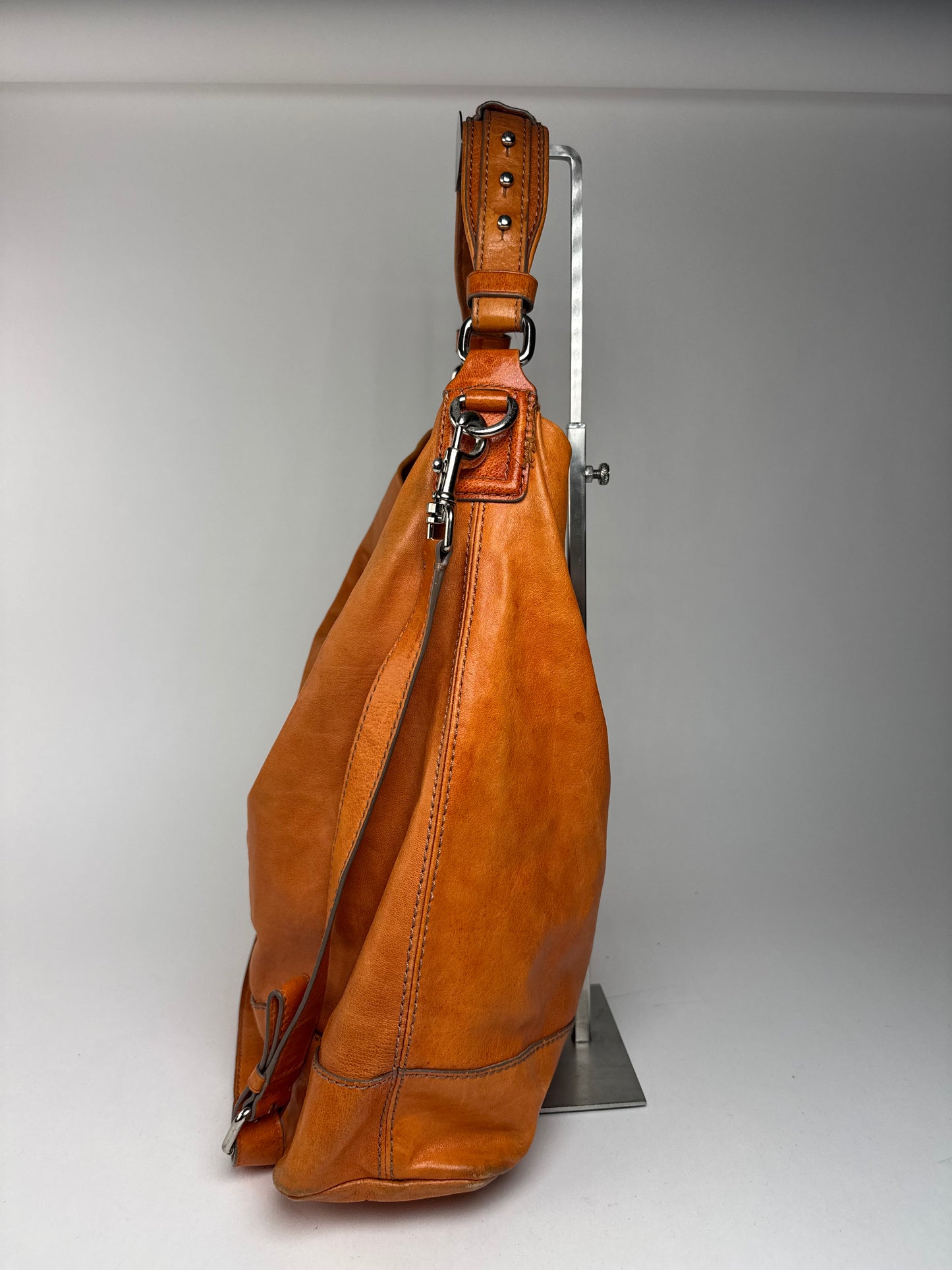 Sac vintage en cuir Givenchy à 2 voies Orange