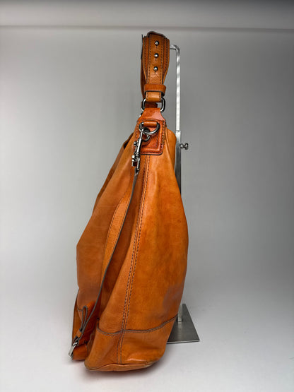 Sac vintage en cuir Givenchy à 2 voies Orange