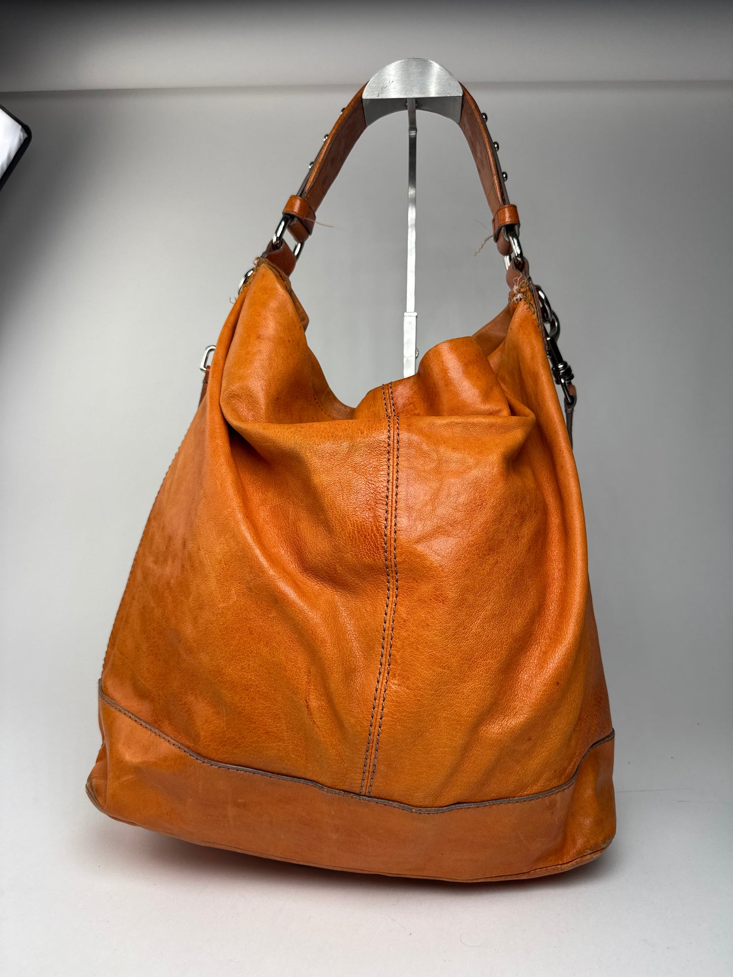 Sac vintage en cuir Givenchy à 2 voies Orange