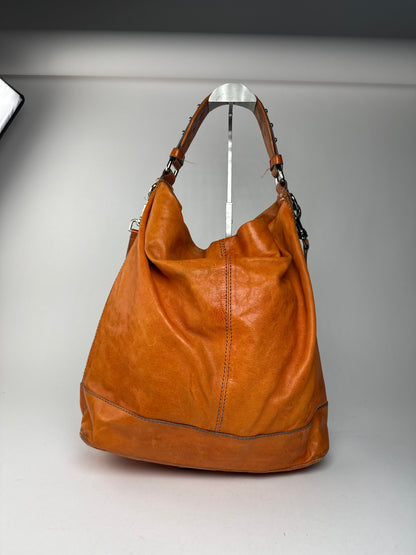 Sac vintage en cuir Givenchy à 2 voies Orange