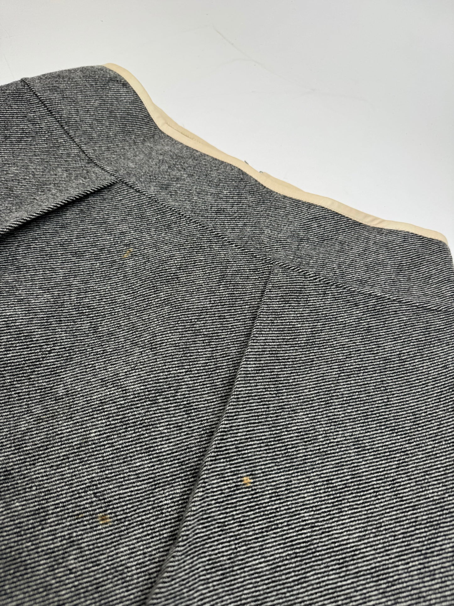 Vintage Celine Paris Wool Skirt checked grey 40/L