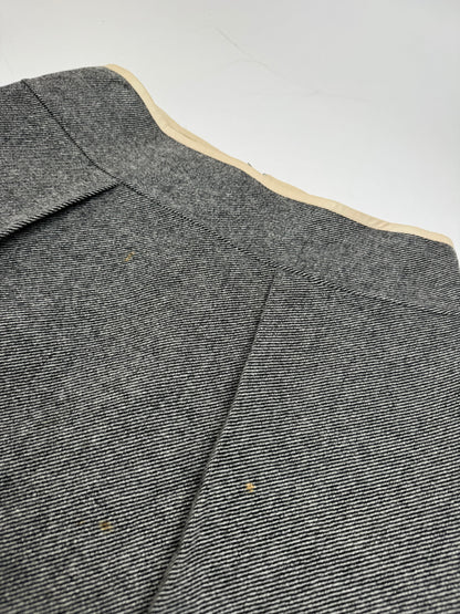 Vintage Celine Paris Wool Skirt checked grey 40/L