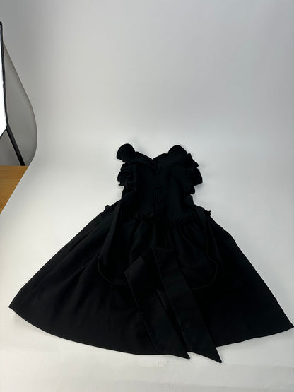 Vintage Balenciaga Cotton Blend Dress Y2K Black