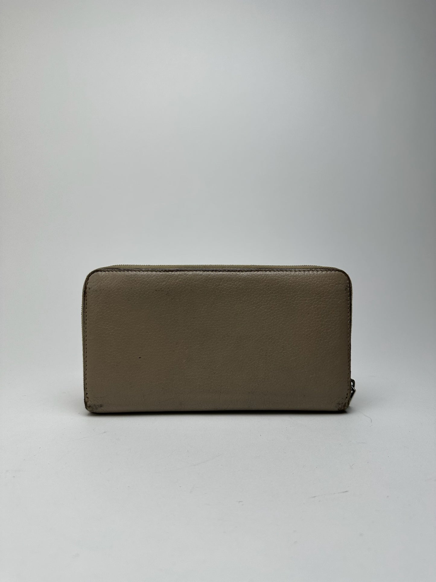 Vintage Celine Paris Zippy wallet beige