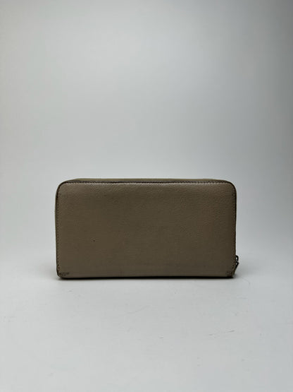 Vintage Celine Paris Zippy wallet beige