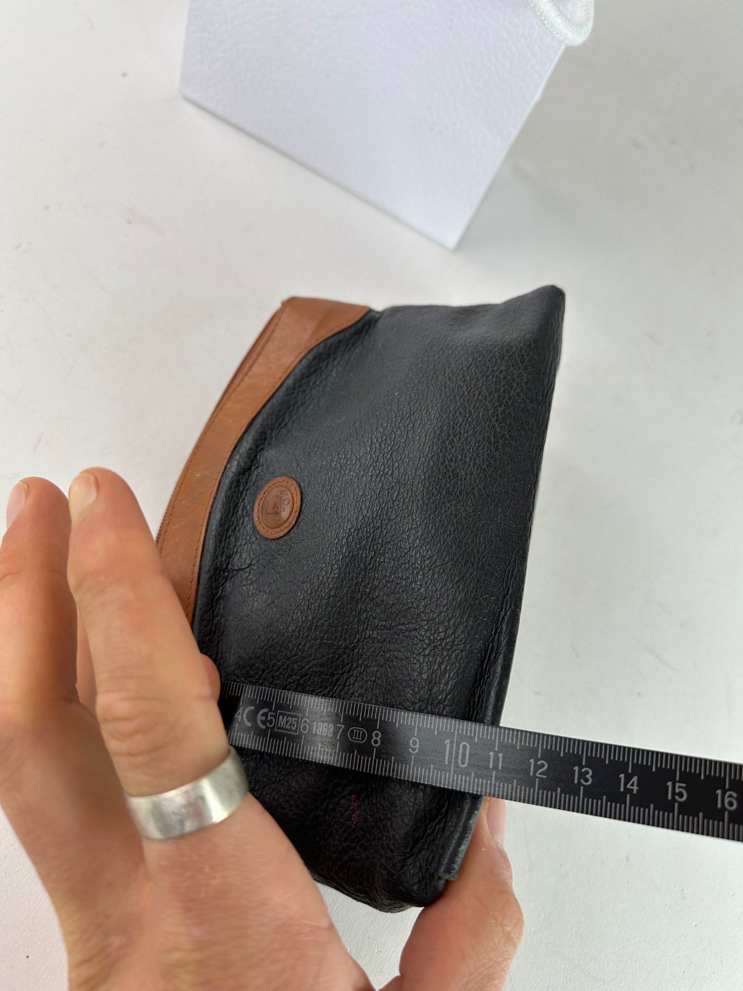 Vintage Dior Leather Clutch black brown