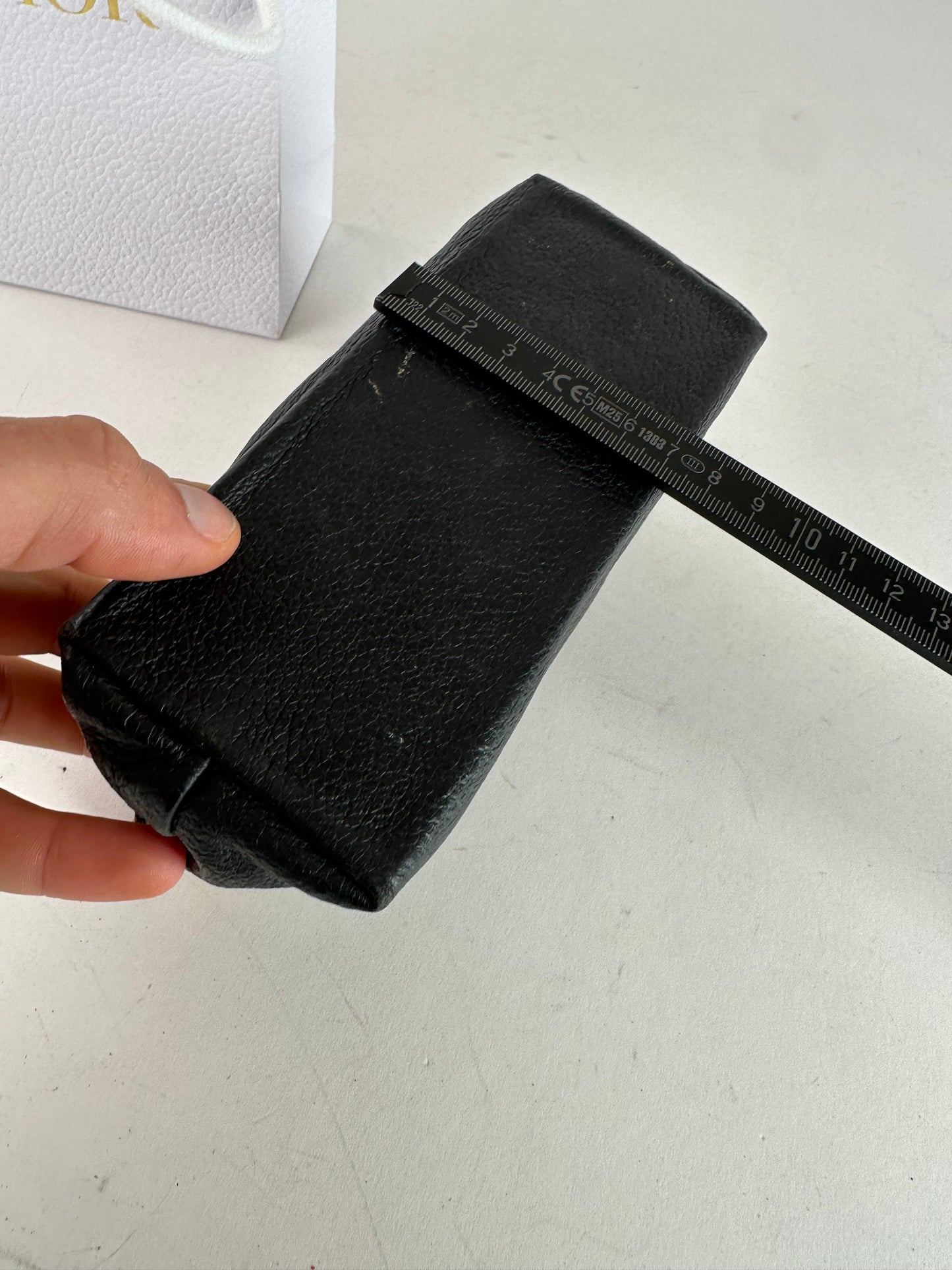Vintage Dior Leather Clutch black brown
