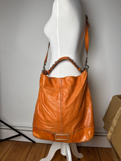 Sac vintage en cuir Givenchy à 2 voies Orange