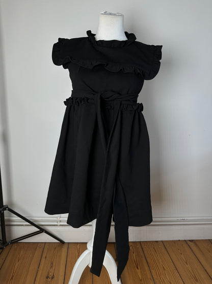 Vintage Balenciaga Cotton Blend Dress Y2K Black