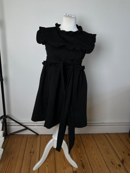 Vintage Balenciaga Cotton Blend Dress Y2K Black