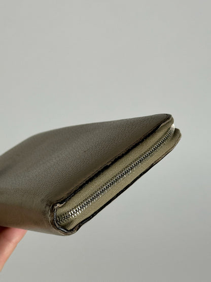 Vintage Celine Paris Zippy wallet beige