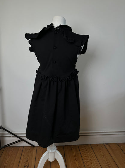 Vintage Balenciaga Cotton Blend Dress Y2K Black