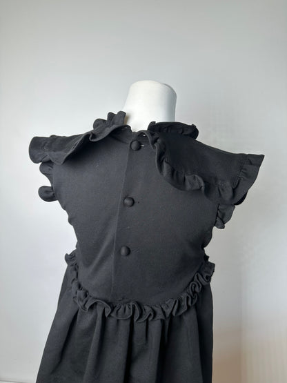 Vintage Balenciaga Cotton Blend Dress Y2K Black