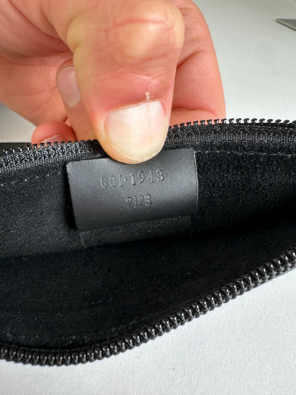 Vintage Gucci Soft Leather Shoulder Bag Y2K Black Silver