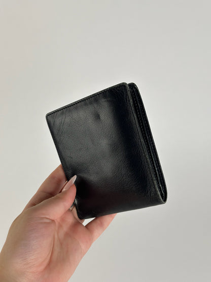 Vintage Celine Paris flapable wallet black