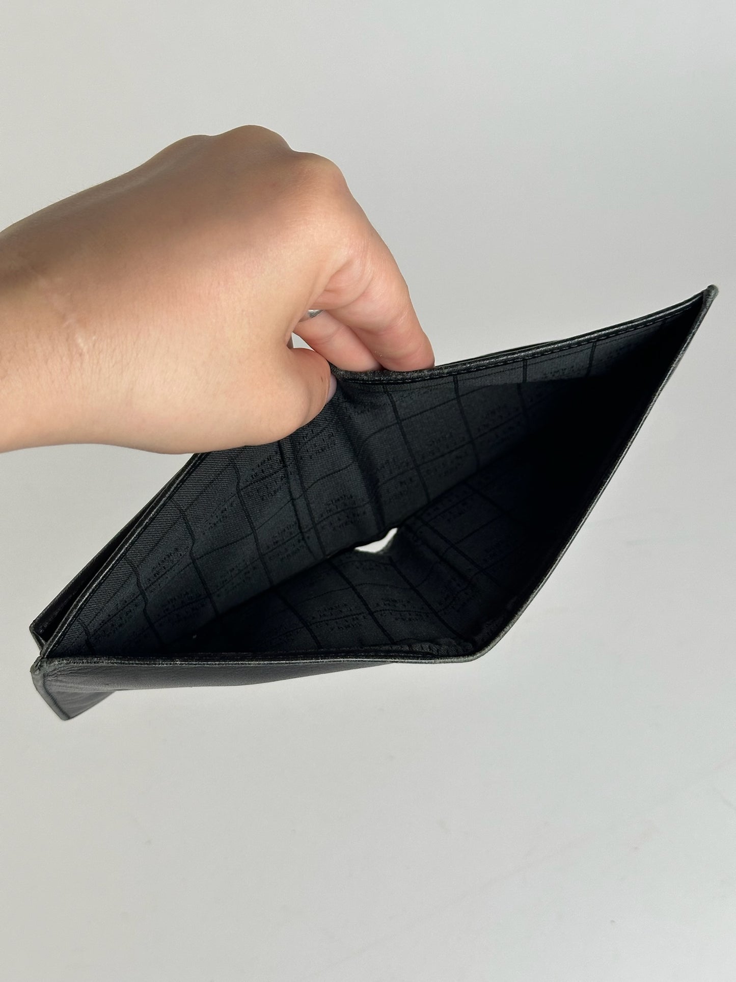 Vintage Celine Paris flapable wallet black