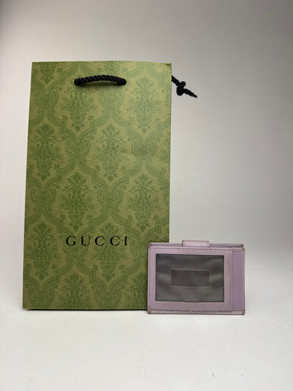 Vintage Gucci Monogram Card Holder Purple