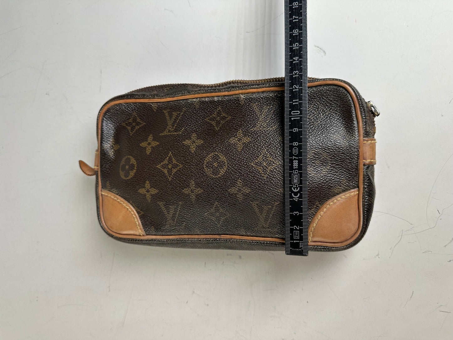 Vintage Louis Vuitton Monogram Canvas Cosmetic Pouch Brown