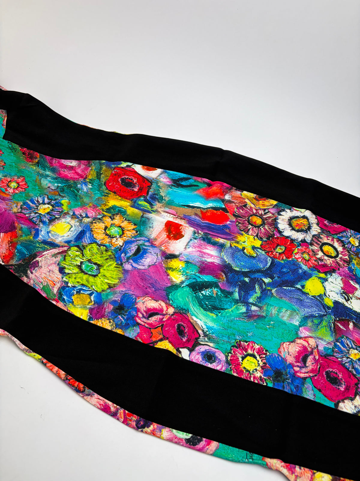 Vintage Roberto Cavalli Floral Print Structured Dress Multicolor L