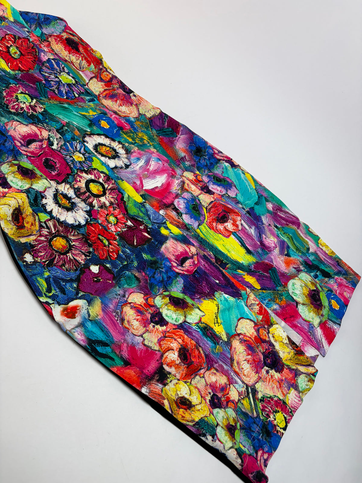 Vintage Roberto Cavalli Floral Print Structured Dress Multicolor L