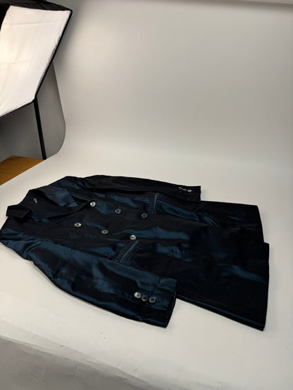 Vintage Gucci Silk Trenchcoat M Blue