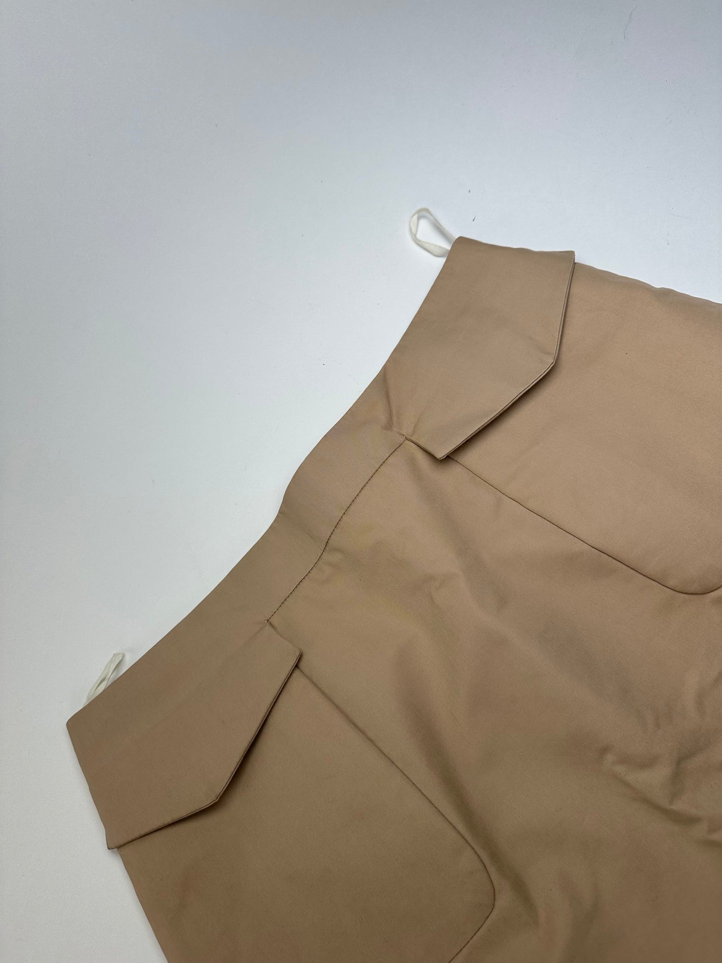 Vintage Celine Cotton Blend Skirt Y2K Beige