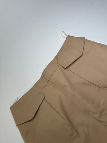 Vintage Celine Cotton Blend Skirt Y2K Beige