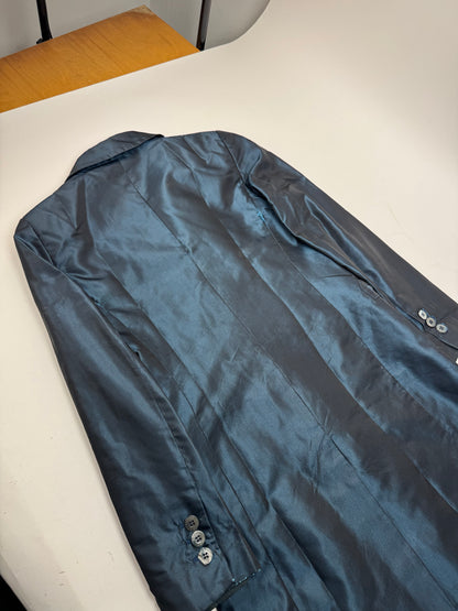 Vintage Gucci Silk Trenchcoat M Blue