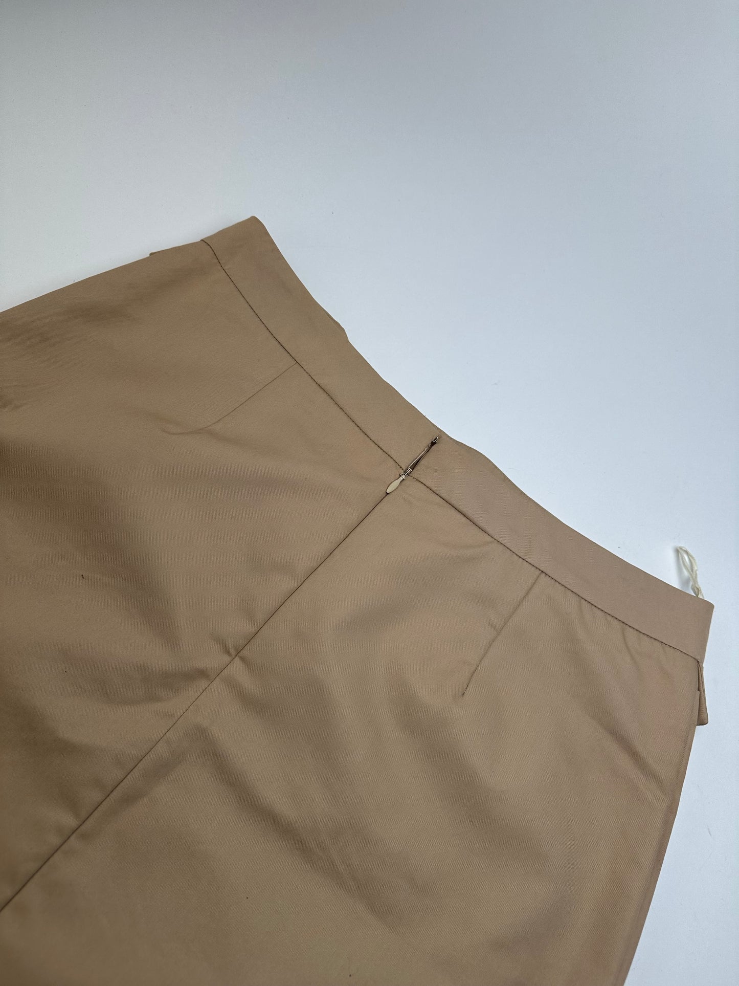 Vintage Celine Cotton Blend Skirt Y2K Beige