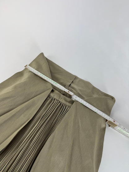 Vintage Dior Plissee Skirt Khaki m