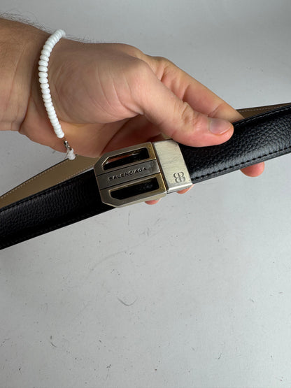 Vintage Balenciaga Leather Belt Black