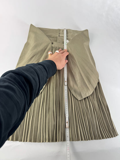 Vintage Dior Plissee Skirt Khaki m