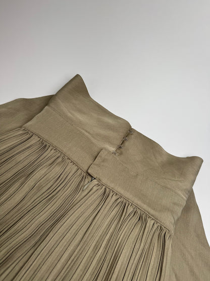 Vintage Dior Plissee Skirt Khaki m