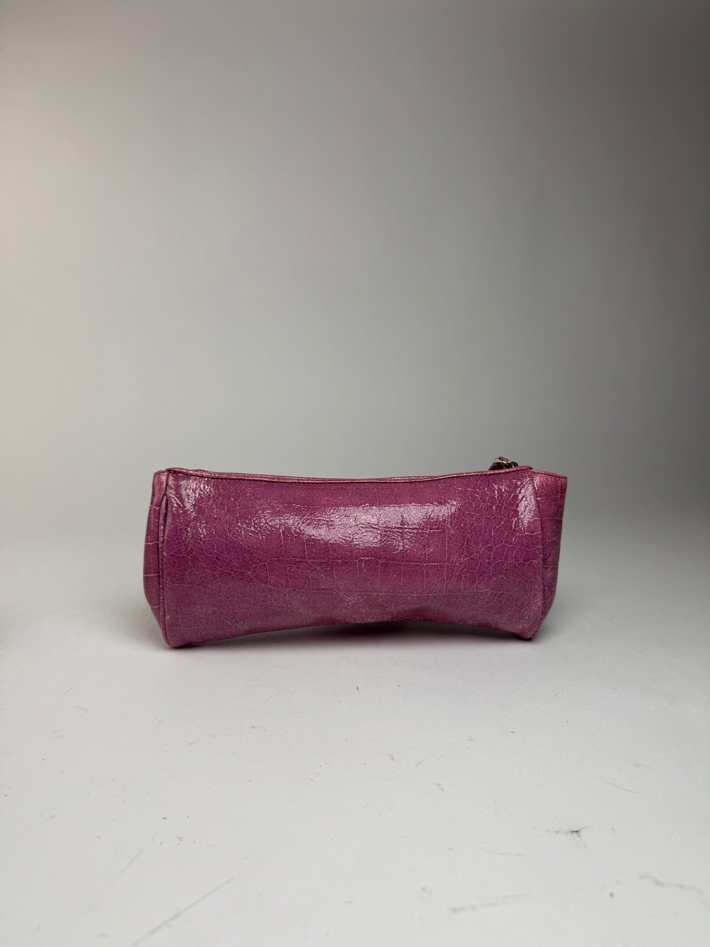 Pochette vintage en cuir Miu Miu violette