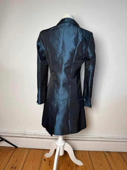 Vintage Gucci Silk Trenchcoat M Blue