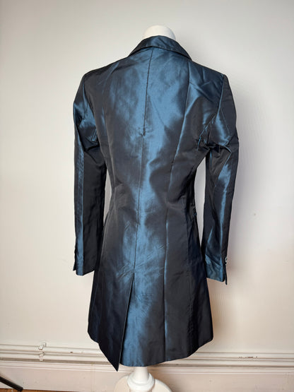 Vintage Gucci Silk Trenchcoat M Blue