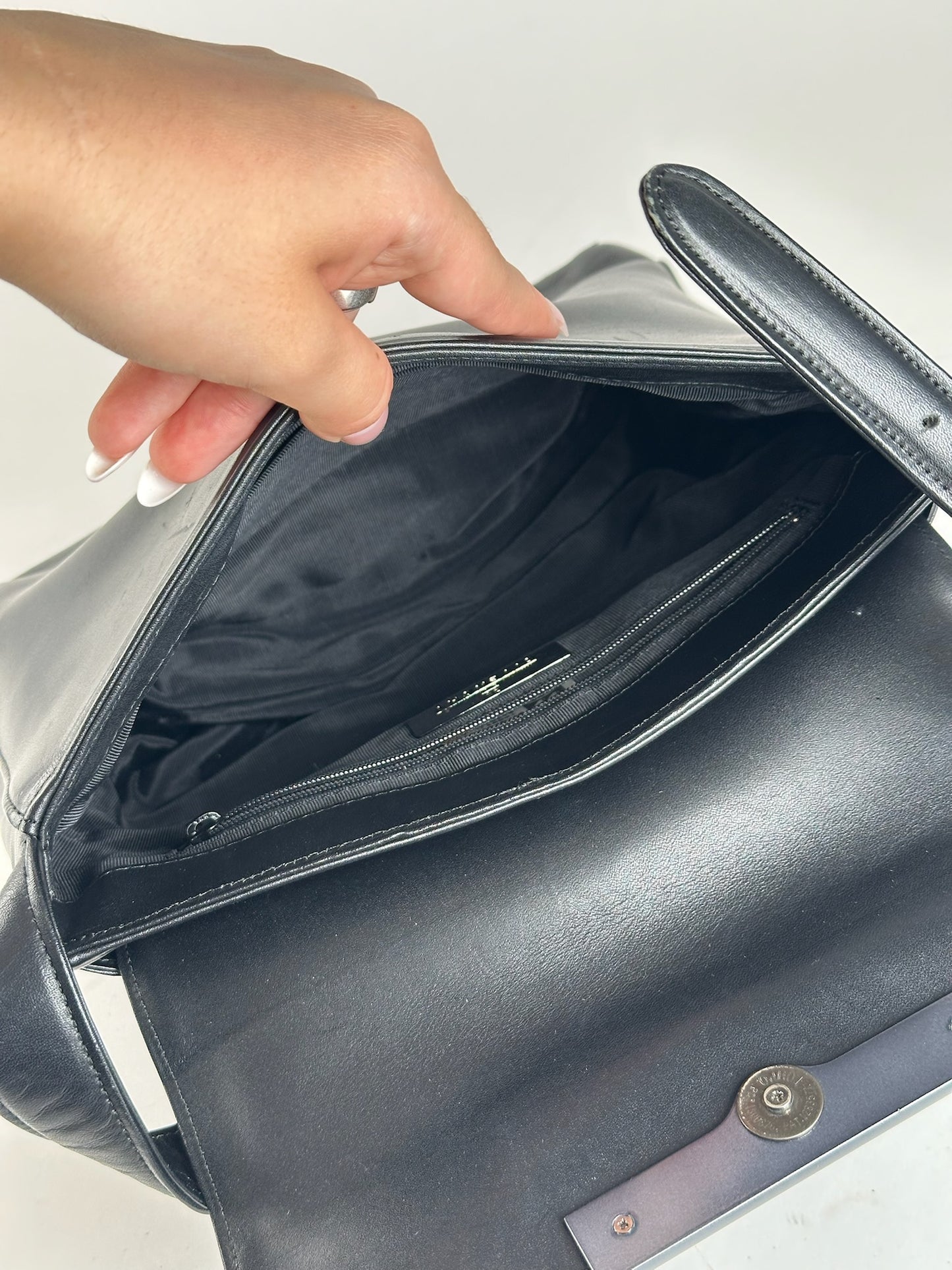 Sac vintage en cuir noir Givenchy