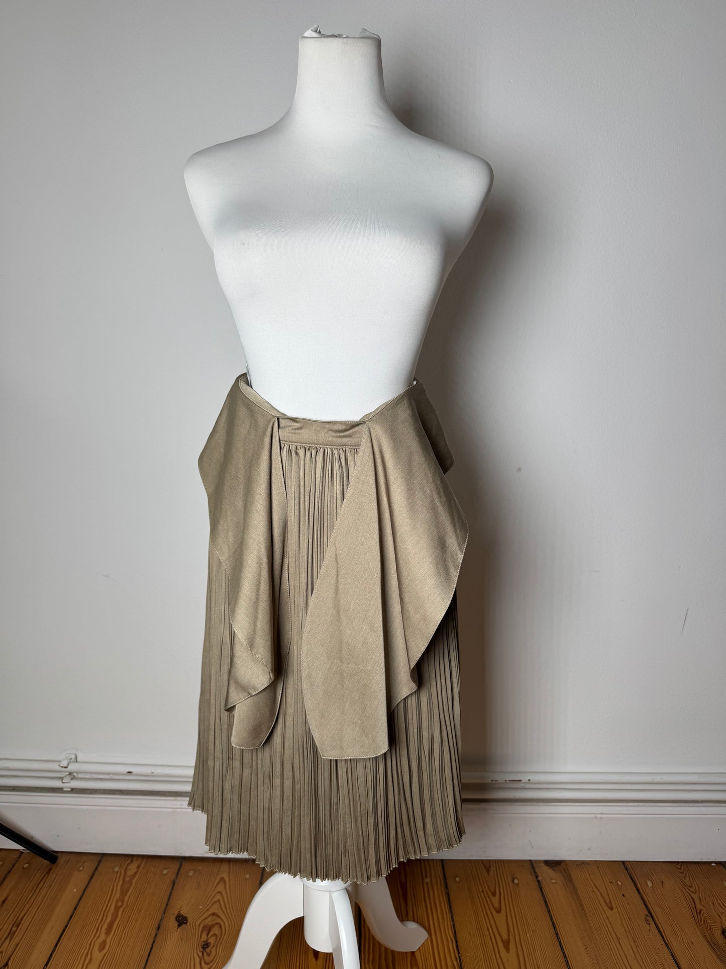 Vintage Dior Plissee Skirt Khaki m