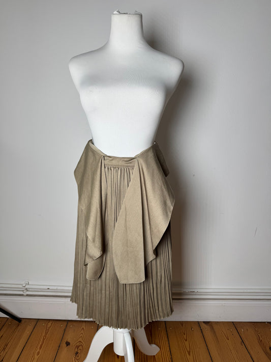 Vintage Dior Plissee Skirt Khaki m