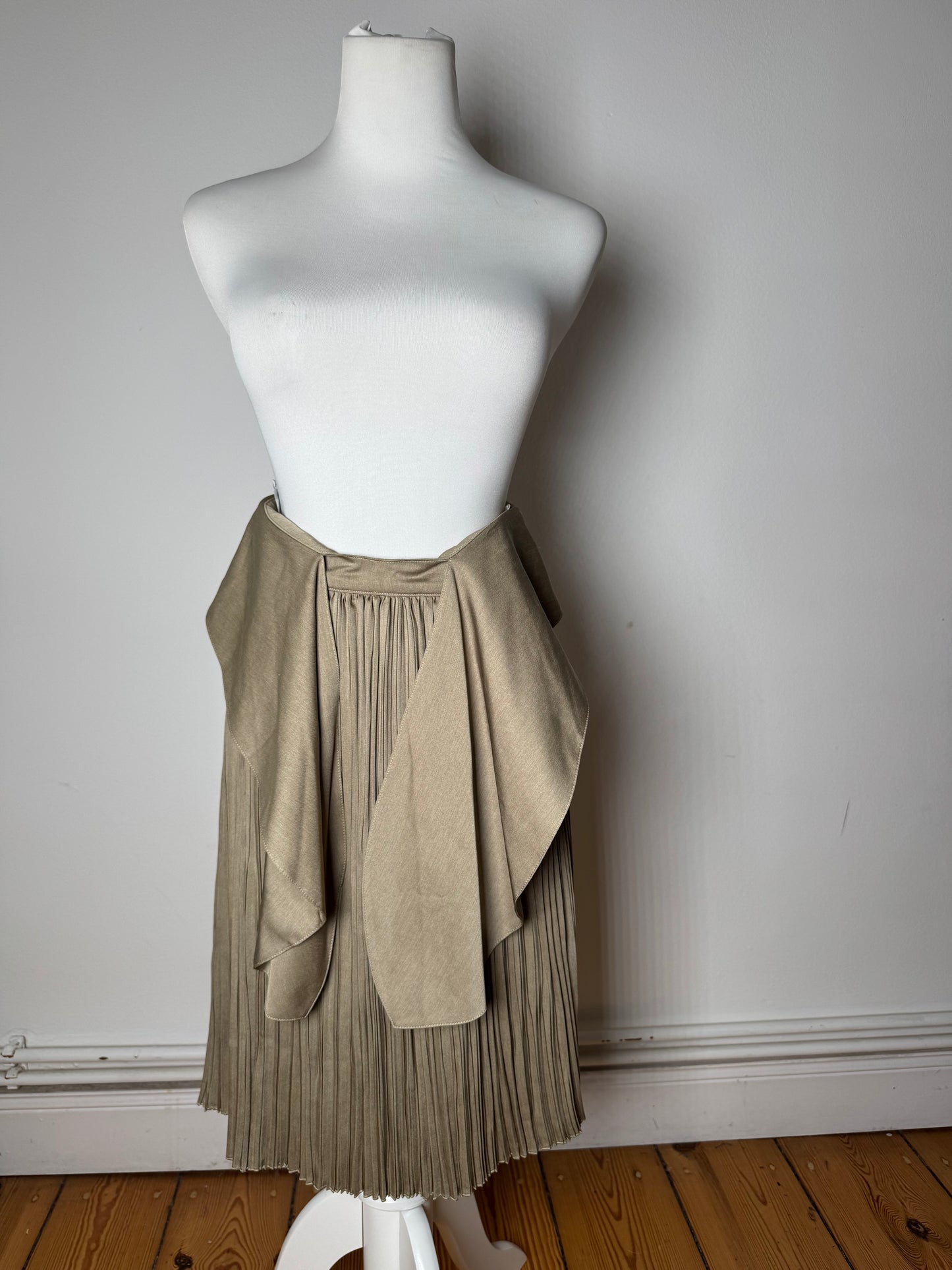 Vintage Dior Plissee Skirt Khaki m