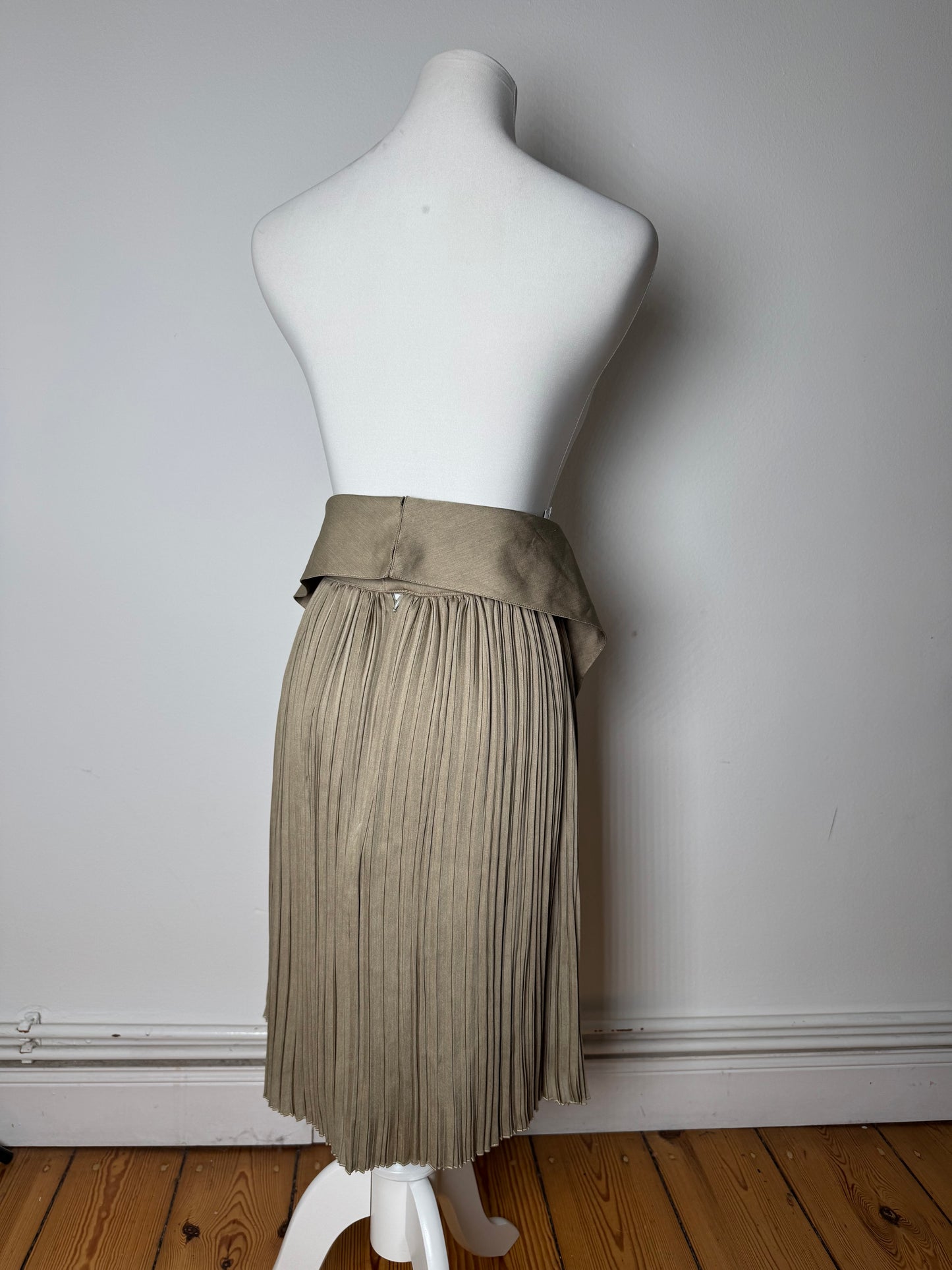 Vintage Dior Plissee Skirt Khaki m