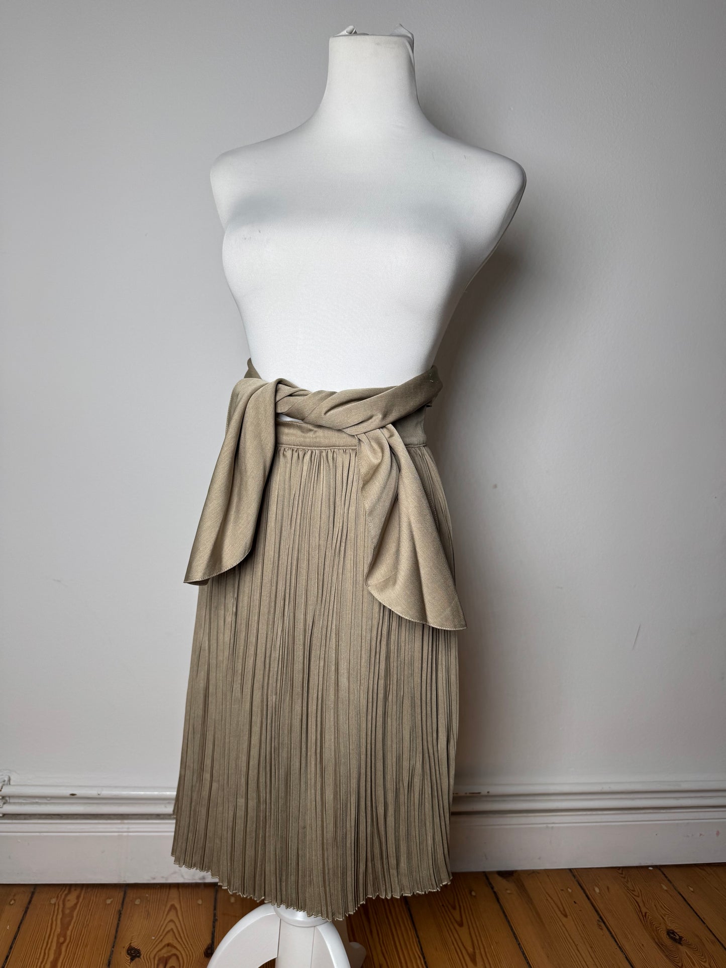 Vintage Dior Plissee Skirt Khaki m