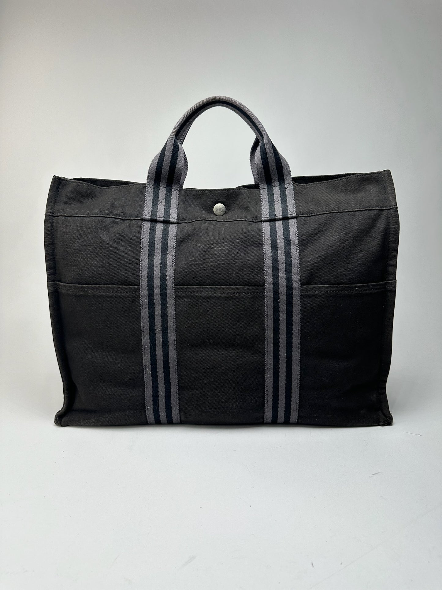 Vintage Hermes Shopper bag black