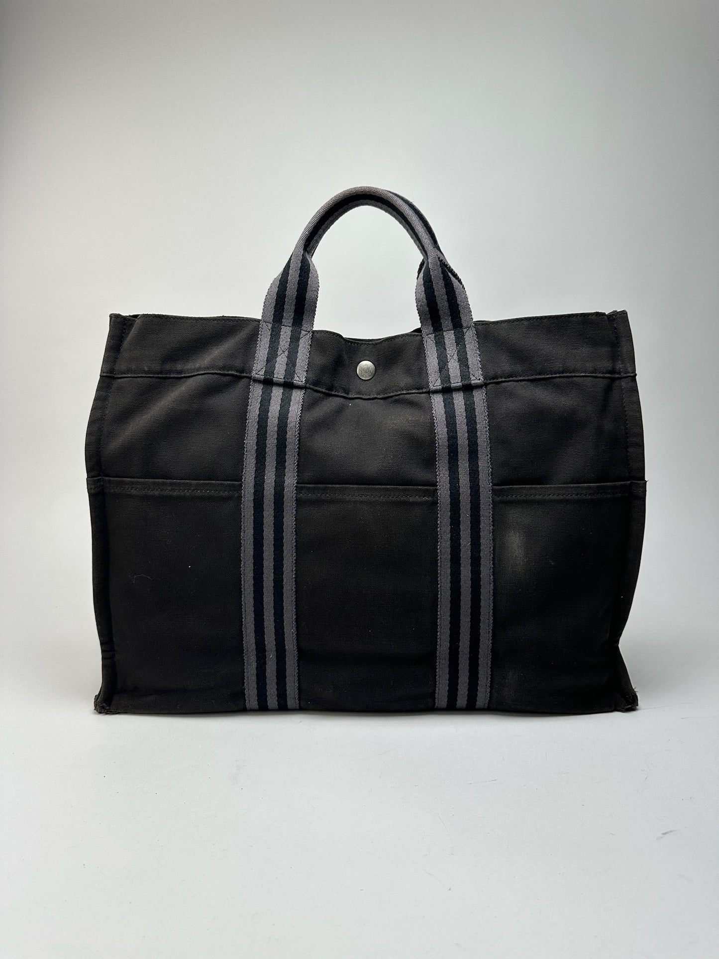Vintage Hermes Shopper bag black