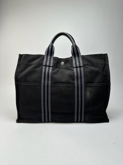 Vintage Hermes Shopper bag black