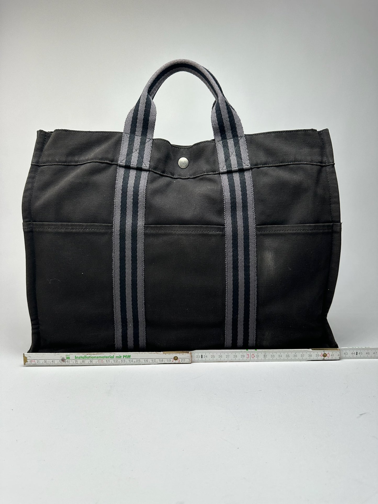Vintage Hermes Shopper bag black