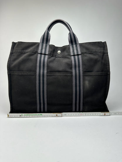 Vintage Hermes Shopper bag black